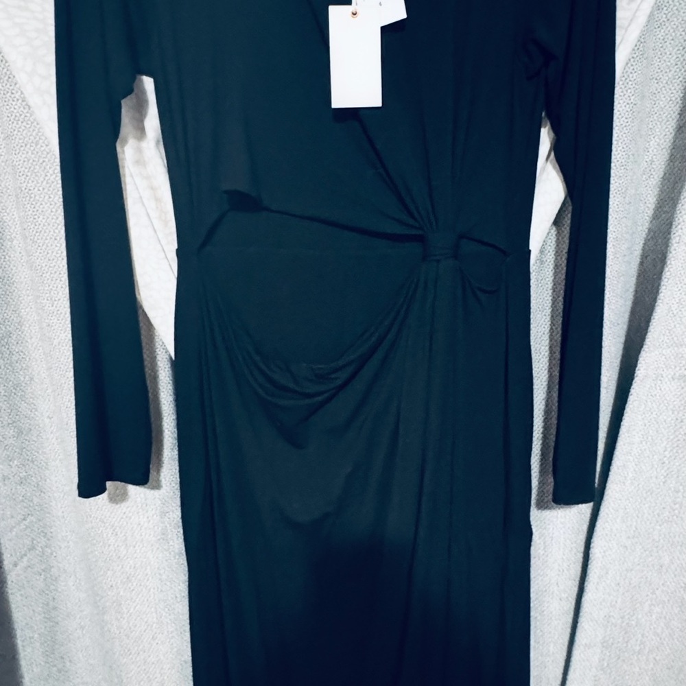 NWT! Good American black Long Sleeve Sheath Dress!